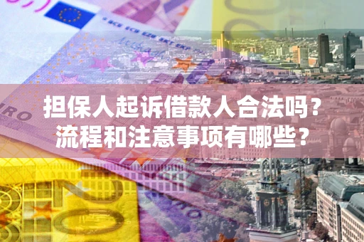 济南担保人起诉借款人合法吗？流程和注意事项有哪些？