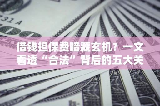 济南借钱担保费暗藏玄机？一文看透“合法”背后的五大关键陷阱