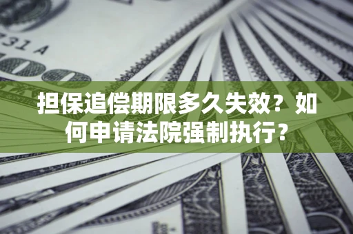 济南担保追偿期限多久失效？如何申请法院强制执行？