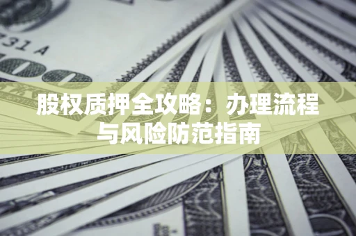 济南股权质押全攻略：办理流程与风险防范指南