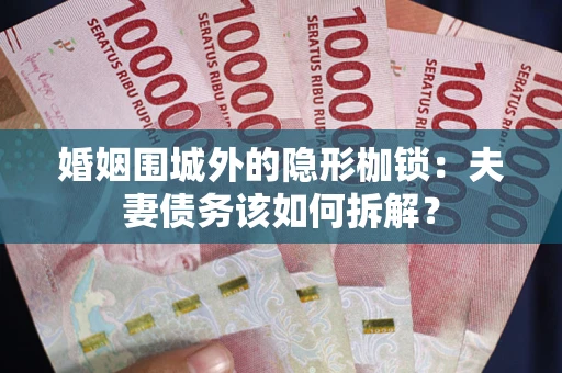 济南婚姻围城外的隐形枷锁：夫妻债务该如何拆解？